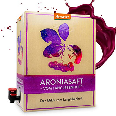 DEMETER -  Aroniasaft 3 Liter Bag in Box - Nur solange der Vorrat reicht! DER MILDE vom Langlebenhof, Direktsaft