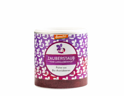 Aroniapulver, 100g, Demeter, "ZAUBERSTAUB" vom Langlebenhof, vegan
