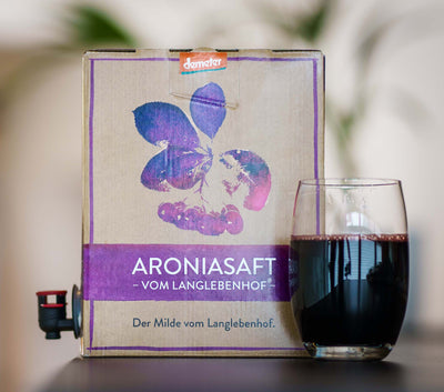 BIO-Aroniasaft, 3 Liter Box, DER MILDE vom Langlebenhof, Direktsaft