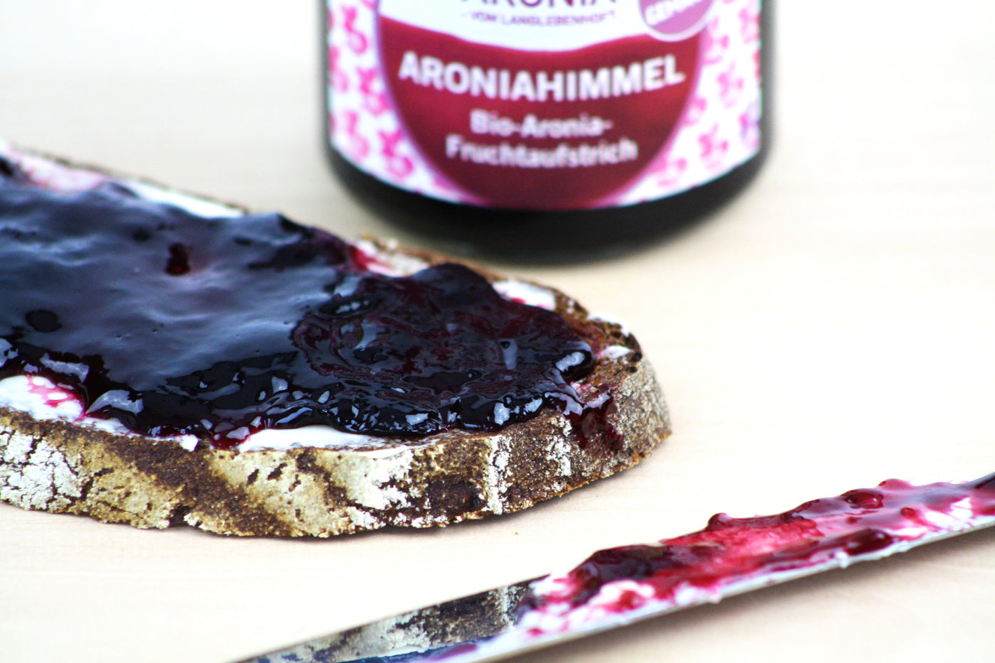 Aronia Fruchtaufstrich "ARONIAHIMMEL", Demeter, 200g Glas, Vegan