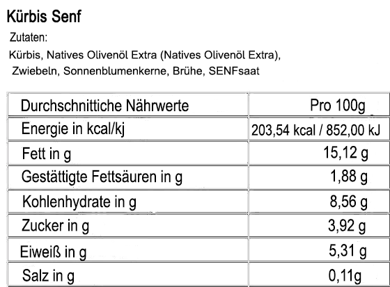 Super Food Kürbis Senf - BIO