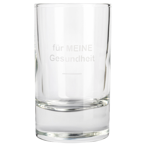 Premium Glas mit Eichstrich