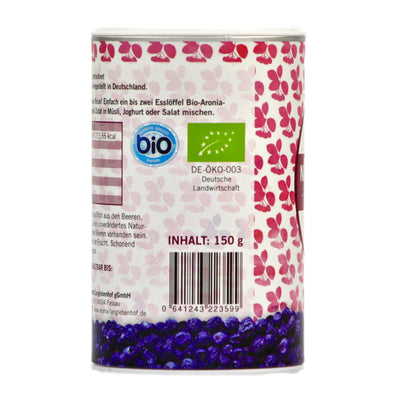 BIO-Aroniabeeren "Naschbeeren" getrocknet, 150g Dose, mild 3